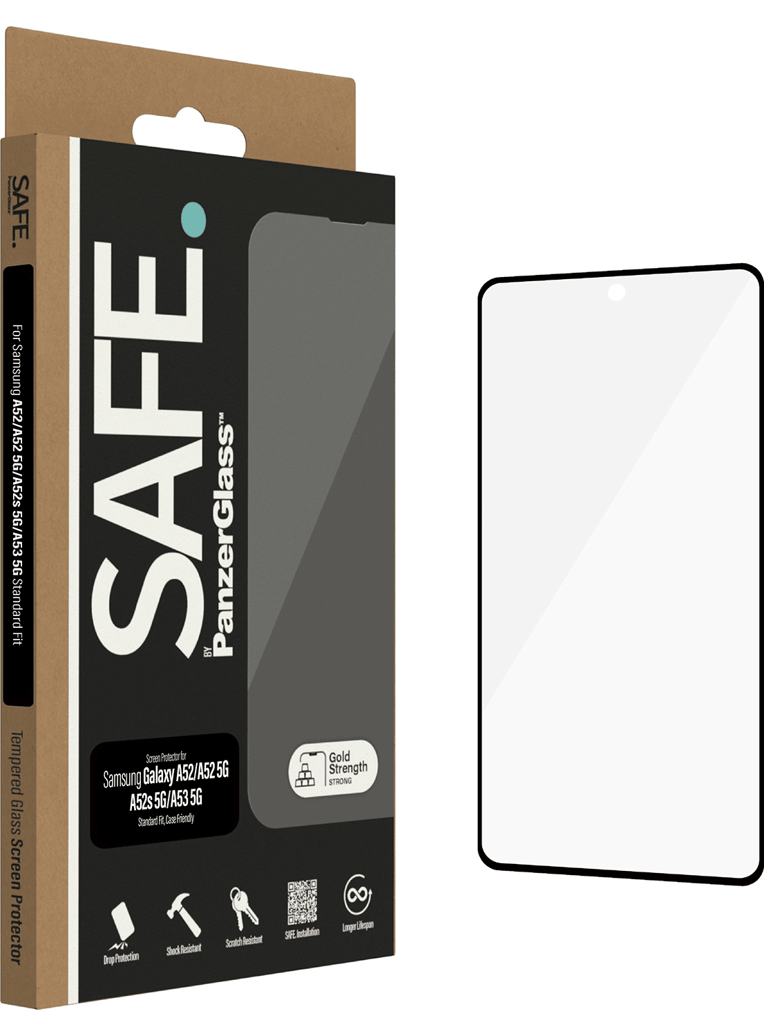 SAFE by PanzerGlass für Galaxy A52, A52s, A53s - CarbonPhone