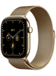 Apple Watch Series 12 5G 46mm Titan Case – Radiant Gold Titanium · Radiant Gold Milanese Loop