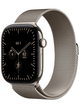 Apple Watch Series 12 5G 46mm Titan Case – Natural Titanium · Natural Milanese Loop