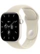 Apple Watch Series 12 5G 42mm Ceramic Case – Pearl White Ceramic · Sand Sport Band