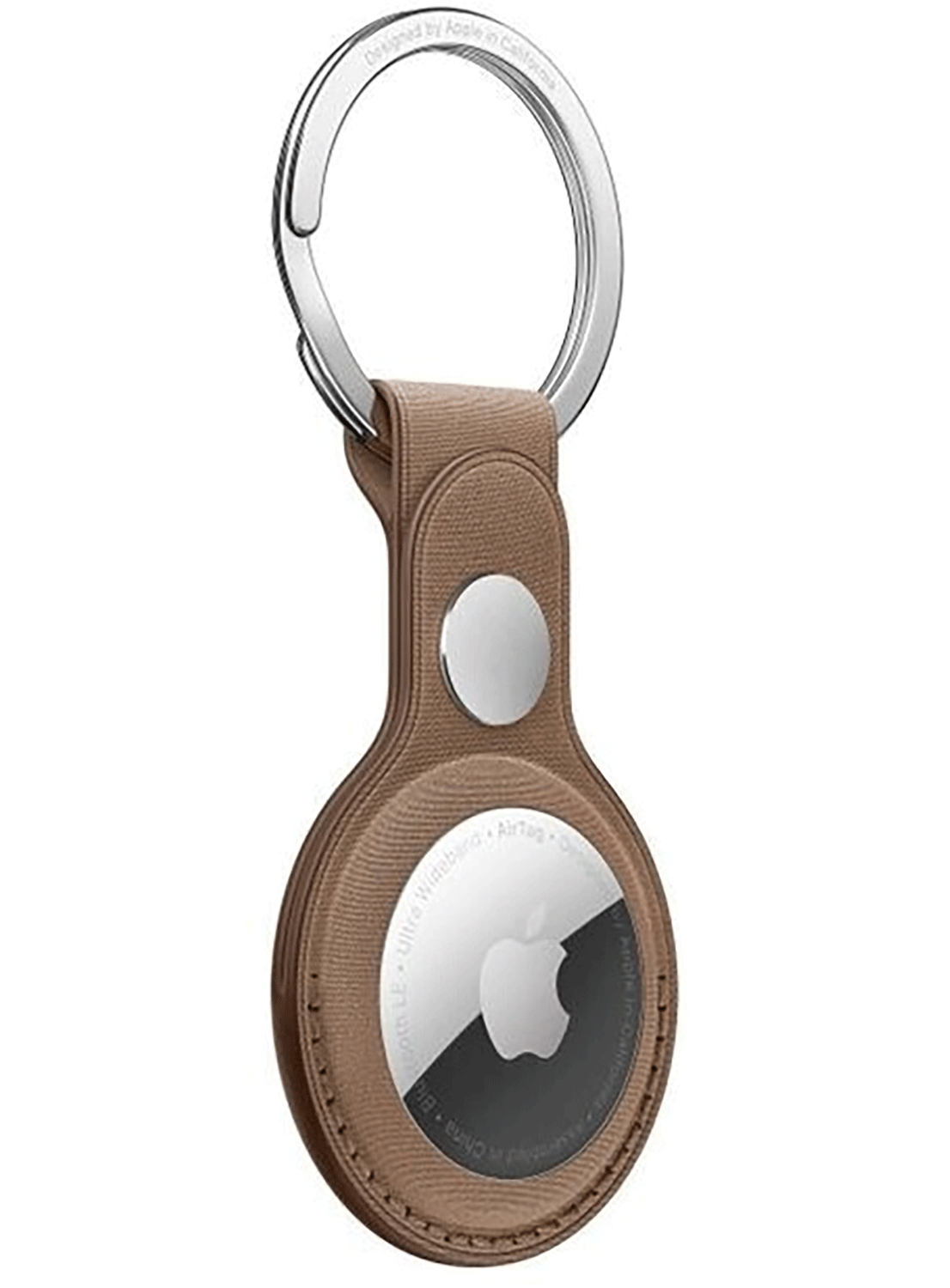 Apple AirTag FineWoven Key Ring Taupe