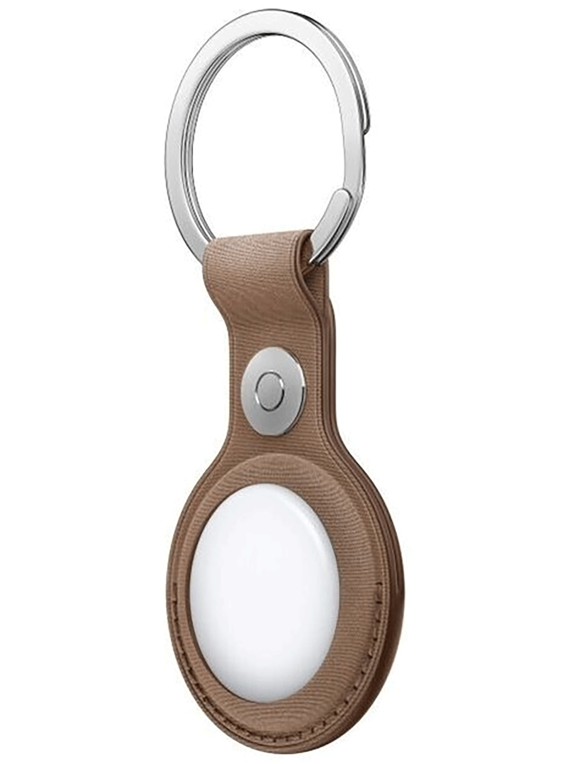 Apple AirTag FineWoven Key Ring Taupe