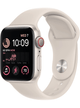 Apple Watch SE 2022 (GPS) Aluminium Case 40mm mit Silicon Armband – Starke Gebrauchsspuren – Starlight · Silicon Starlight
