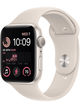 Apple Watch SE 2022 (GPS+Cellular) Aluminium Case 44mm mit Silicon Armband – Starke Gebrauchsspuren – Starlight · Silicon Starlight