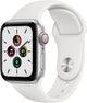 Apple Watch SE (GPS+Cellular) Aluminium Case 44mm – Silver · Sport White
