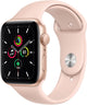 Apple Watch SE (GPS+Cellular) Aluminium Case 44mm – Gold · Sport White