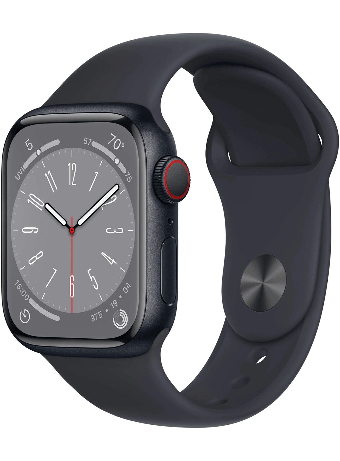 Apple Watch Series 8 45mm Aluminium Case mit Silicon Armband - CarbonPhone