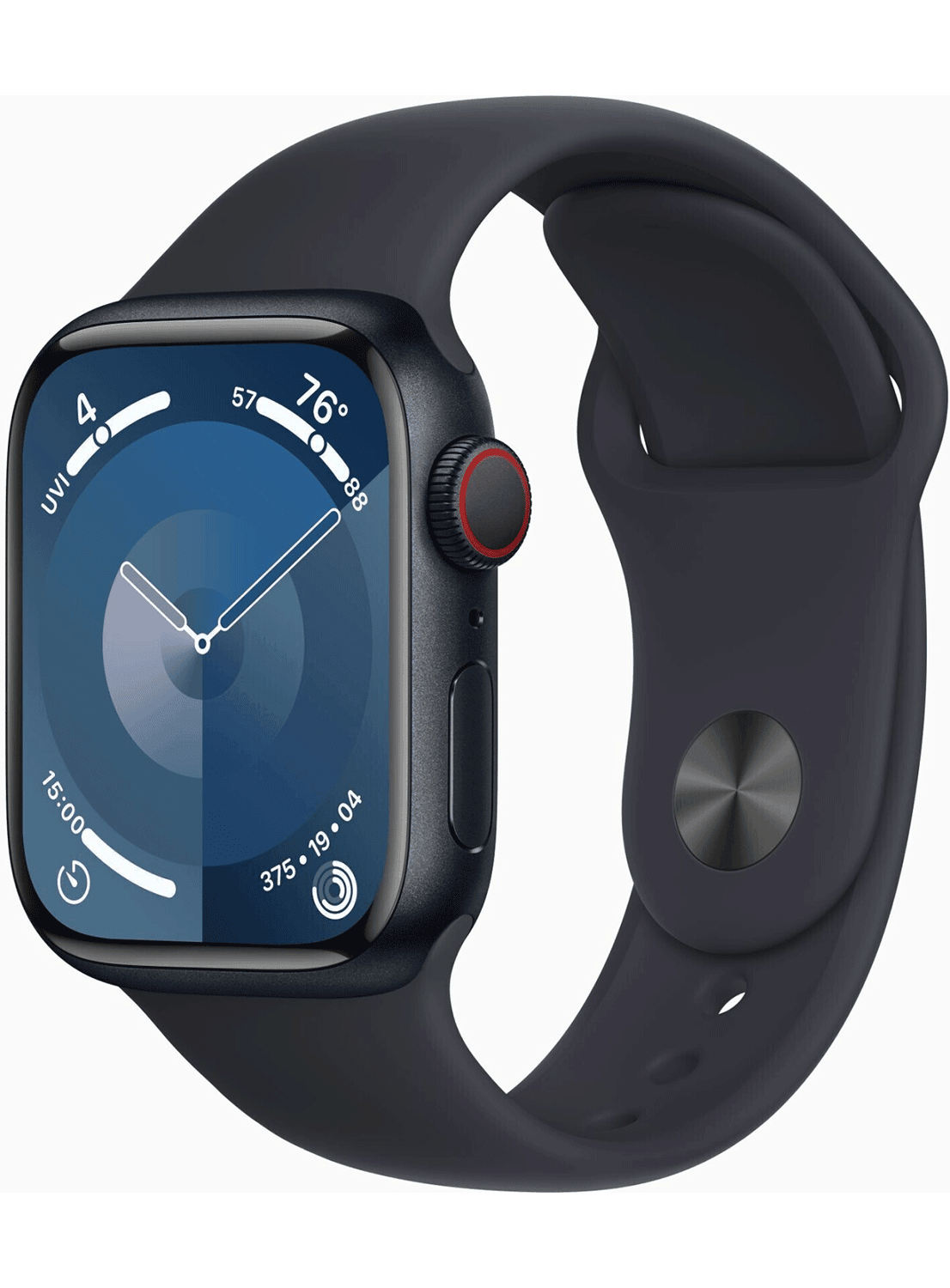 Apple Watch Series 9 4G 41mm Aluminium Case mit Silicon Armband - CarbonPhone