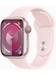 Apple Watch Series 9 4G 41mm Aluminium Case mit Silicon Armband – Pink · Silicon Pink