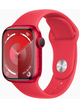 Apple Watch Series 9 GPS 41mm Aluminium Case mit Silicon Armband – PRODUCT(RED) · Silicon RED
