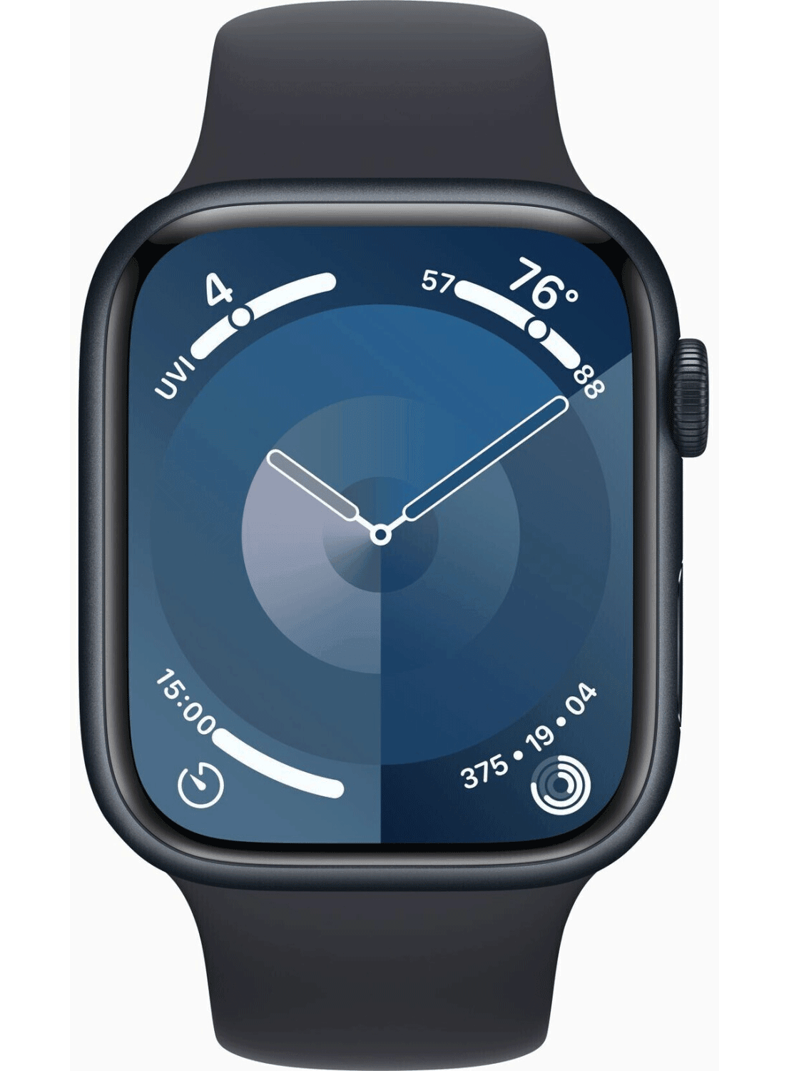 Apple Watch Series 9 GPS 45mm Aluminium Case mit Silicon Armband - CarbonPhone