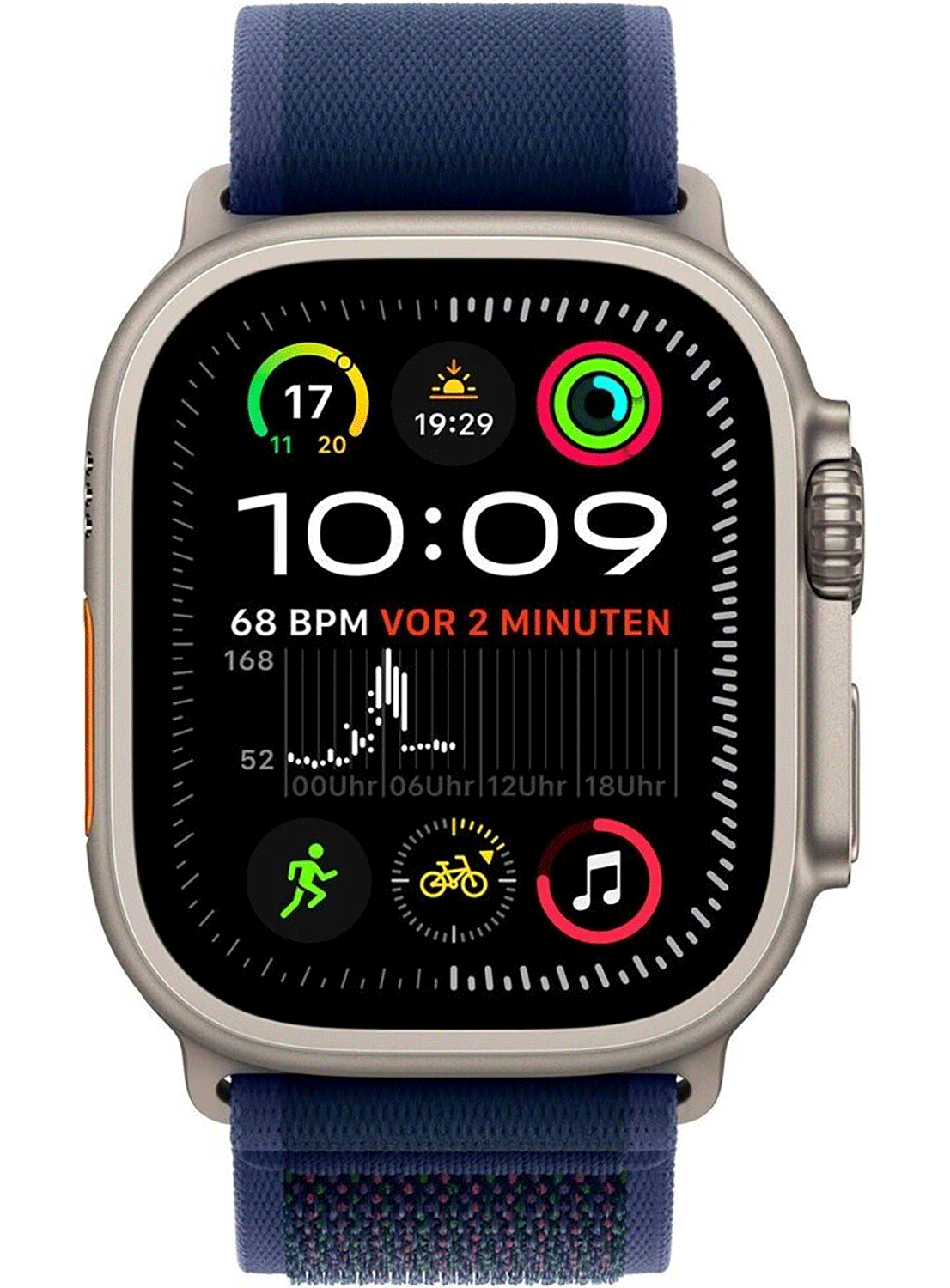 Apple Watch Ultra 2 49mm Titanium Case mit Nylon Armband