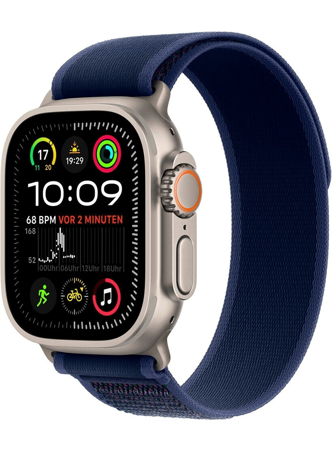 Apple Watch Ultra 2 49mm Titanium Case mit Nylon Armband
