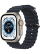 Apple Watch Ultra 49mm Titanium Case – Elastomer · Ocean Armband Mitternacht