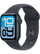 Apple Watch SE 3 (2025) 5G Aluminium Case 40mm mit Silicon Armband – Midnight · Silicon Black