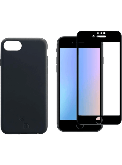 Caseym iPhone SE Biologisch Abbaubare Handyhülle und Displayschutz-Bundle