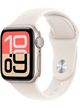 Apple Watch SE 3 (2025) 5G Aluminium Case 40mm mit Silicon Armband – Starlight · Silicon Starlight