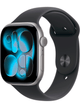 Apple Watch Series 11 5G 46mm Aluminium Case mit Silicon Armband – Space Grey · Silicon Black