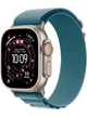 Apple Watch Ultra 3 49mm Titanium Natural – Textil · Alpine Loop Light Blue (S)
