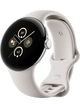 Google Pixel Watch 2 LTE – Polished Silver · Sportarmband Porcelain