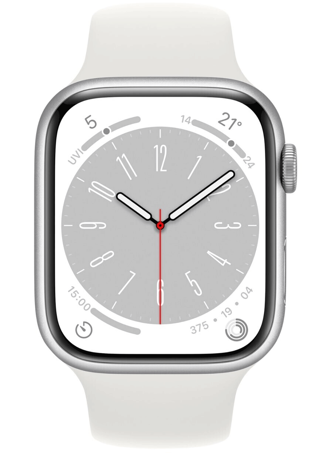 Apple Watch Series 8 4G 45mm Aluminium Case mit Silicon Armband