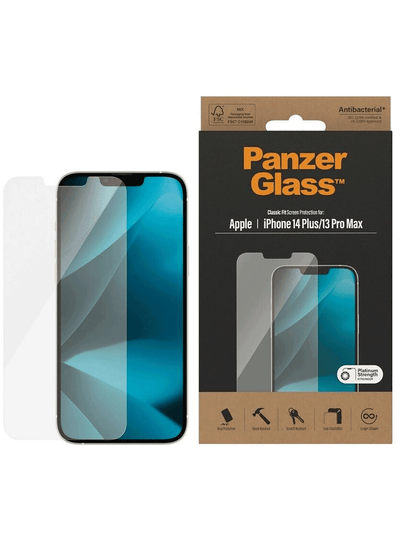 Protecteur d'écran PanzerGlass Classic Fit pour iPhone 14 Plus / 13 Pro Max