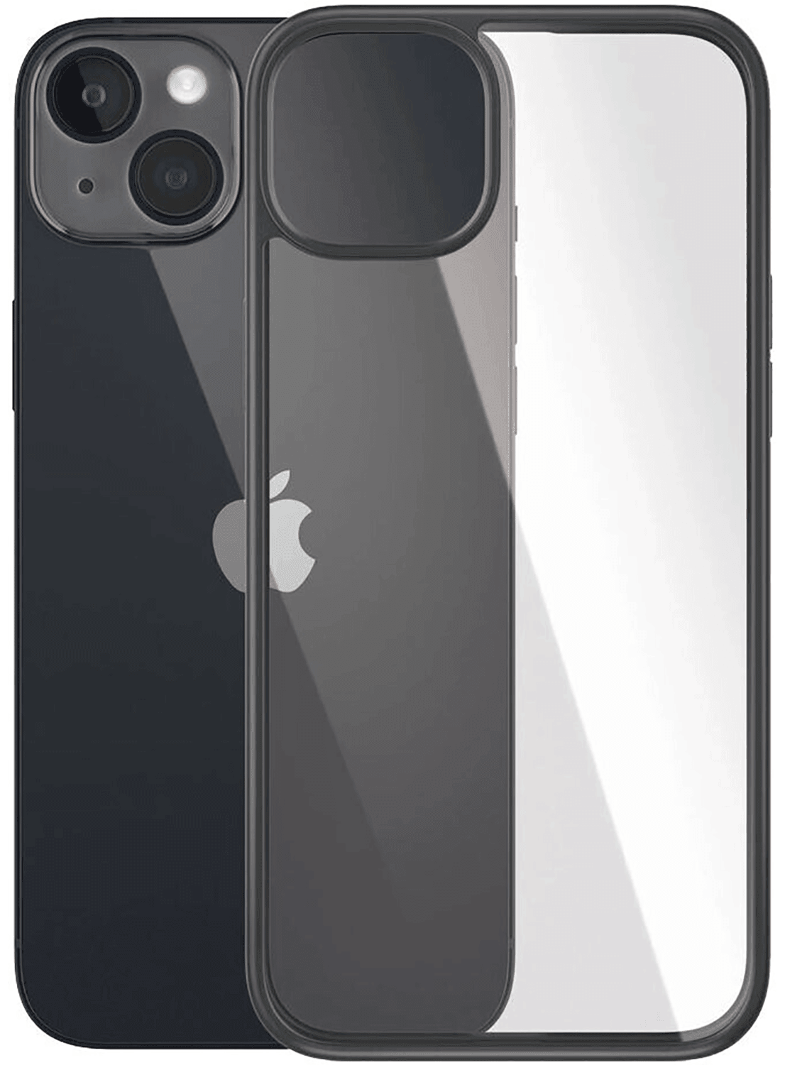 Pan­zer­Glass Clear Case für Apple iPhone 14 Plus (Schwarzer Rahmen) - CarbonPhone