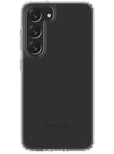 QDOS Hybrid Crystal Clear Rigid Case Galaxy S23
