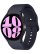 Samsung Galaxy Watch 6 LTE 40mm SM-R935 mit Silicon Armband – Graphite · Silicon Black