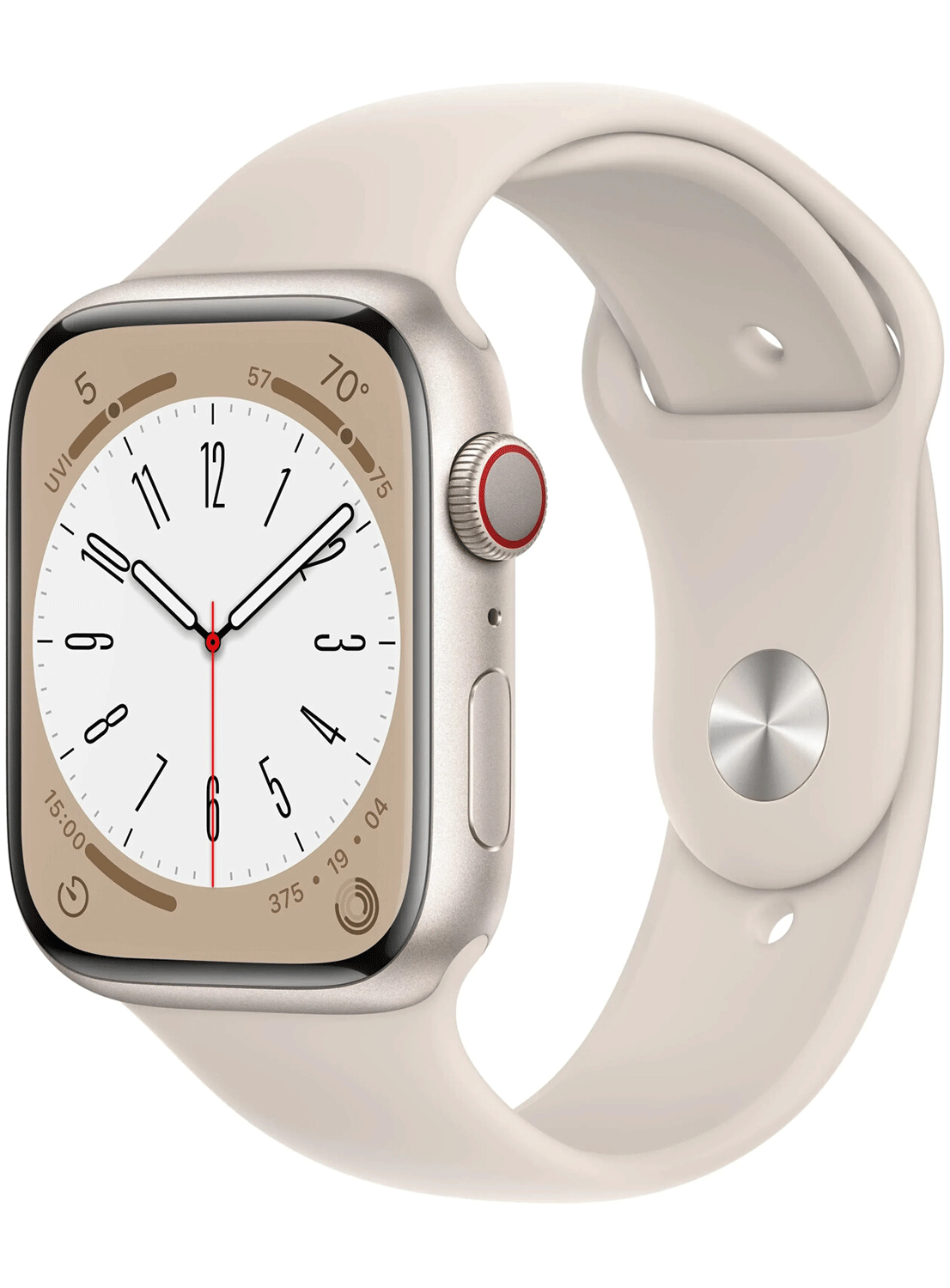 Apple Watch Series 8 4G 45mm Aluminium Case mit Silicon Armband