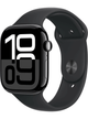 Apple Watch Series 10 GPS 46mm Aluminium Case mit Silicon Armband – Starke Gebrauchsspuren – Jet Black · Silicon Black