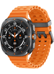 Samsung Galaxy Watch Ultra 47mm LTE SM-L705 mit Silicon Armband – Titanium Grey · Orange